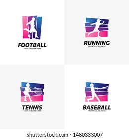 Set of Sport Logo Design Templates