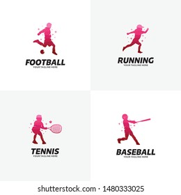 Set of Sport Logo Design Templates