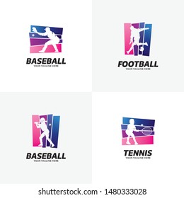 Set of Sport Logo Design Templates