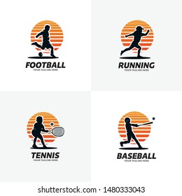 Set of Sport Logo Design Templates