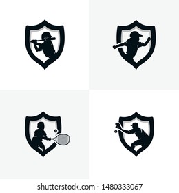 Set of Sport Logo Design Templates