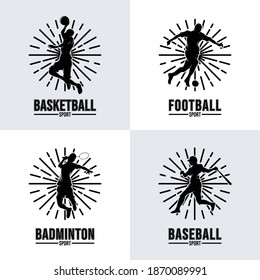 Set of Sport Logo Design Templates