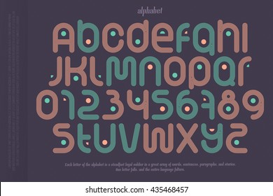 set of sport style alphabet letters and numbers over paper background. vector, dynamic, stylish font type design. running track concept typesetting. athletic sports competition typeface