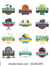 Set of sport vector icons, vector illustration/design for your sport project.