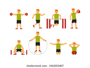 set of sportman training vectors