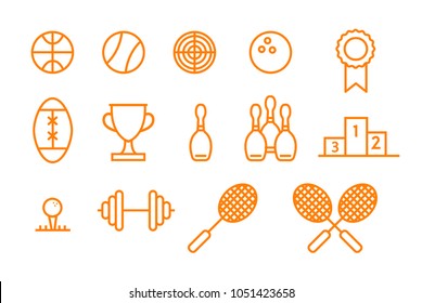 Set of sports icons