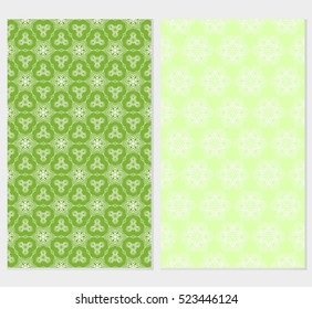 set of spring color decorative floral background. seamless vector pattern. for invitation, wallpaper, textile. pink, purple, green