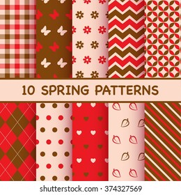 Set of spring patterns