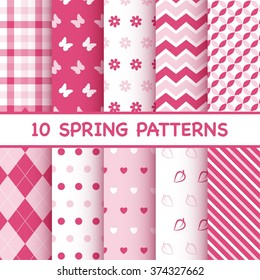 Set of spring patterns