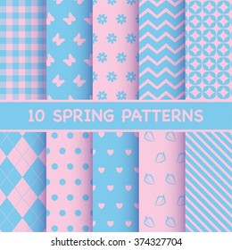 Set of spring patterns