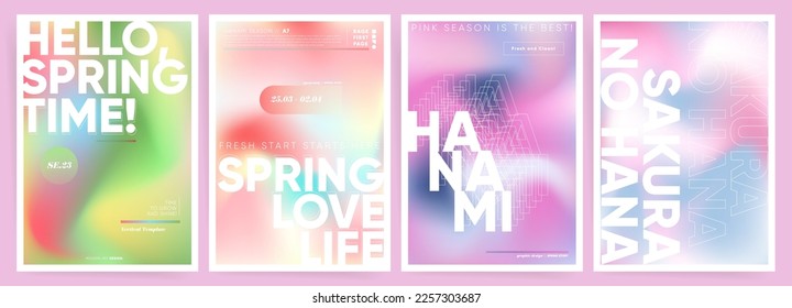 minimalist Set spring invitations