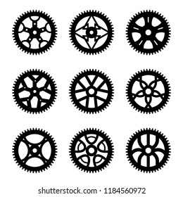 set of sprocket vector icons/ gear icons