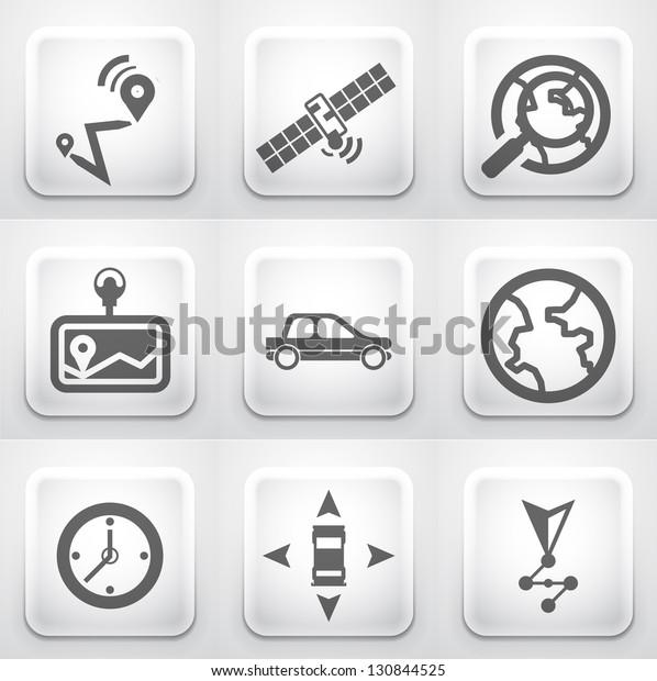 Set of square\
application buttons:\
navigation