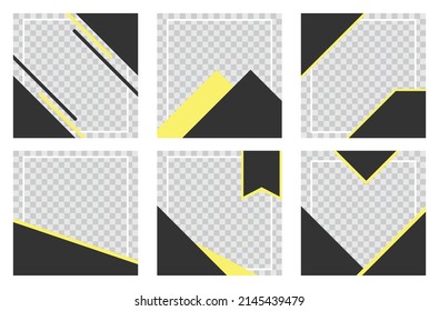 Set of square banner design template editable vector, ready to print, suitable for social media post, website, flyer, brochure. etc