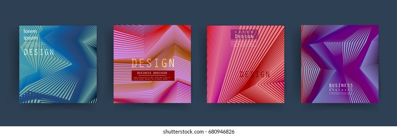 Set of square banner templates