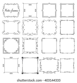 set of square frames