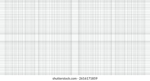 Set of square grid background with empty space. Design of square graph paper, school math sheet, grid paper sheet, notebook pattern, architectural graph paper. Vector illustration.