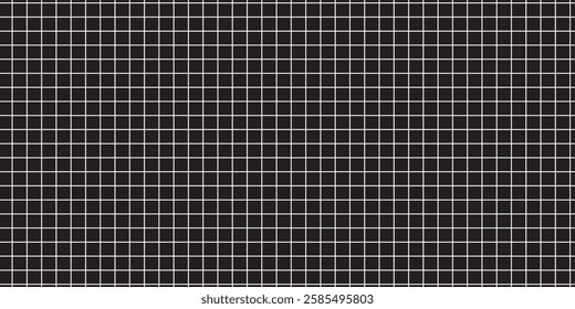 Set of square grid background with lines and dots with empty space on dark gray backdrop. Design of square graph paper, school math sheet, grid paper sheet, notebook pattern, architectural graph paper