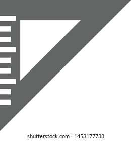 Set square icon flat illustration design