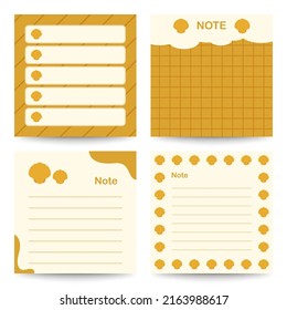 Set of square notepads with Seashell