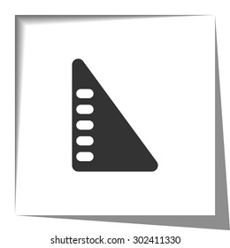 set square paper cut out