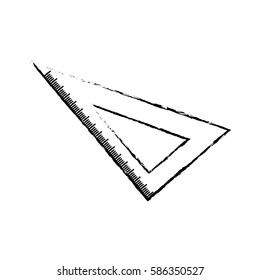 Set square ruler icon vector illustration graphic design