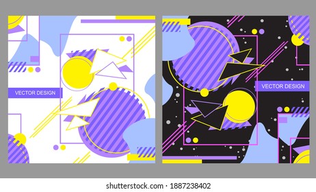 Set of Square size Background, vector illustration.
Design for fashion work ,banner ,card ,frame ,web ,illustration ,catalog,social
