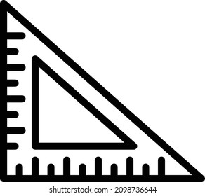 Set Square Vector Icon Desing Illustration