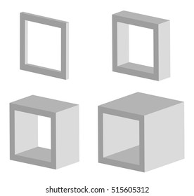 Set of square vector models