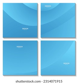 set of squares abstract blue sky background for business