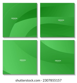 set of squares background. abstract green background with waves