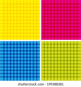 set of squares mosaic backgrounds