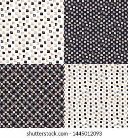 Set. Squares. Vector illustration of seamless pattern.