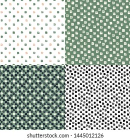 Set. Squares. Vector illustration of seamless pattern.