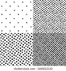 Set. Squares. Vector illustration of seamless pattern.