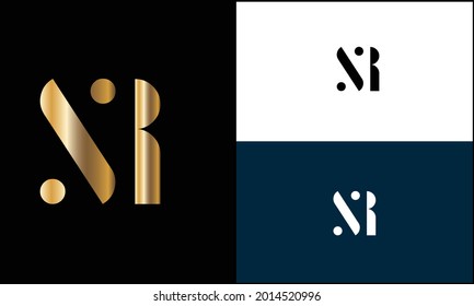 Set Of SR ,RS  Abstract Letters Logo monogram