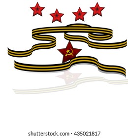 Set the St. George ribbons 