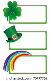 Set of St. Patrick`s day banners, part 1, vector illustration