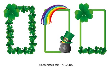 Set of St. Patrick`s day banners, part 4, vector illustration