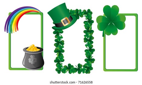 Set of St. Patrick`s day banners, part 3, vector illustration