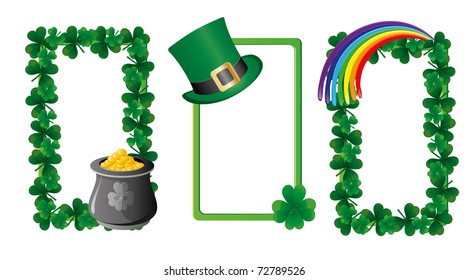 Set of St. Patrick`s day banners, part 6, vector illustration