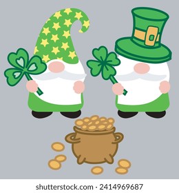 Set of st Patricks day card