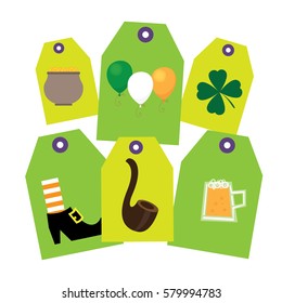 Set of St. Patrick's Day flat design elements, icons. Vector, eps10.
