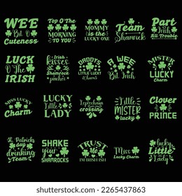A set of St. Patrick's Day  svg t-shirt design  bundle, St. Patrick's Day t shirt design bundle.