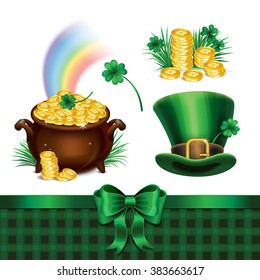 Set of St. Patrick's Day symbols. Vector illustration