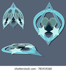 A set of stained glass