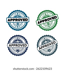 Establecer el logotipo del sello, logotipo aprobado, logotipo aprobado del sello.