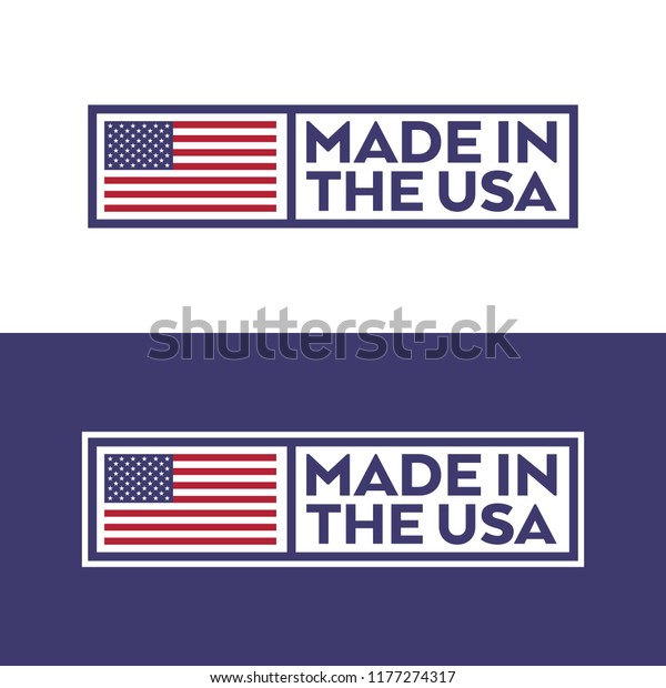 Set Stamps American Flag Text That Stock Vector (Royalty Free ...