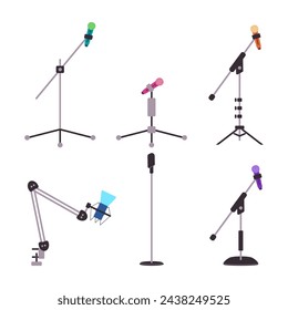 set stand holder microphone technology for speak or sing audio performance equipment