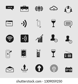 Set of standard and universal communication icons